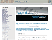 Tablet Screenshot of csbaagendaonline.net